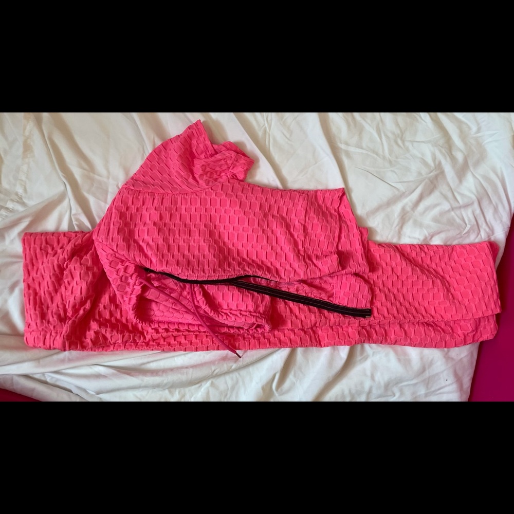 Women pink leggings set